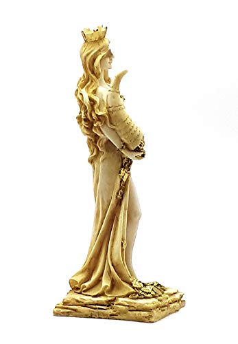 Diosa de riqueza tyche Lady suerte fortuna Estatua Escultura de alabastro 8.46 ΄ ΄