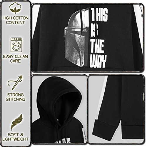 Disney Sudadera Niño de The Mandalorian, Regalos para Niños, Sudadera Adolescente 7 - 14 Años (13-14 Años)