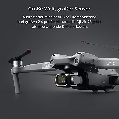 DJI Air 2S Fly More Combo- Drone, 3 Ejes Gimbal con Cámara, Vídeo en 5.4K, Sensor CMOS de 1 pulgada, Detección de obstáculos en 4 direcciones, Transmisión en FHD desde 12 km FCC, MasterShots, Gris