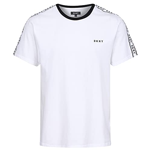 DKNY Camisa, Blanco, L para Hombre