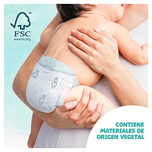 Dodot Pañales Bebé Cuidado Total Talla 4 (9-14 kg), 120 Pañales, Suave Protección de la Piel de Dodot con Ingredientes de Origen Vegetal
