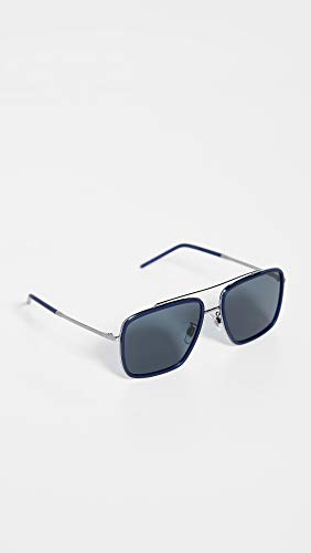 Dolce & Gabbana 0DG2220 Gafas de Sol, Gunmetal/Matte Blue, 57 para Hombre