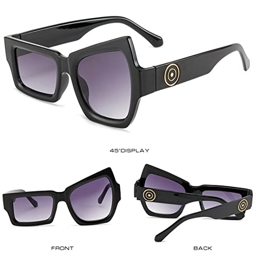 Dollger Cat Eye Gafas de sol Hombres Mujeres Gafas divertidas para fiestas Moda clásica Irregular Steampunk Shades Protección UV400 Conducción Streetwear Eyewears