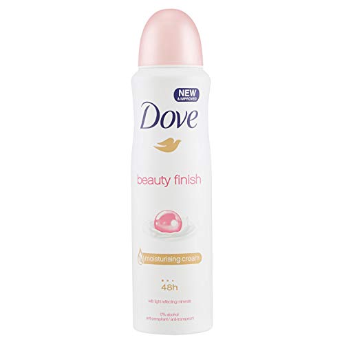 Dove Beauty Finish - Desodorante antitranspirante en aerosol (150 ml, 4 unidades)
