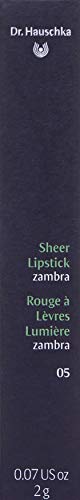 Dr. Hauschka - Sheer Lipstick, Pintalabios Puro en Color 05 Zambra - 1 Pieza