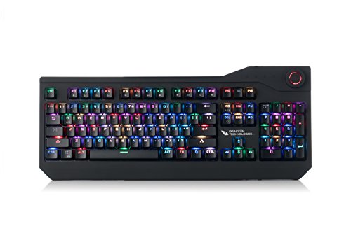 Drakken Prothero Spektrum, teclado mecánico para juegos de intercambio en caliente, programable con 16.8 millones de colores, 110 teclas anti-fantasma (rojo kailh)