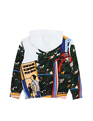 DSQUARED 2 Sudadera con capucha para jugadores de baloncesto multicolor, 12 años