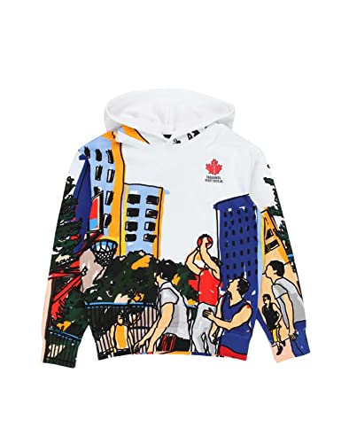 DSQUARED 2 Sudadera con capucha para jugadores de baloncesto multicolor, 16 años