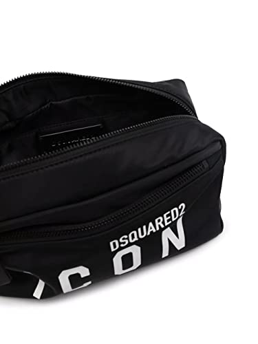 DSQUARED2 Bolso negro con logotipo central