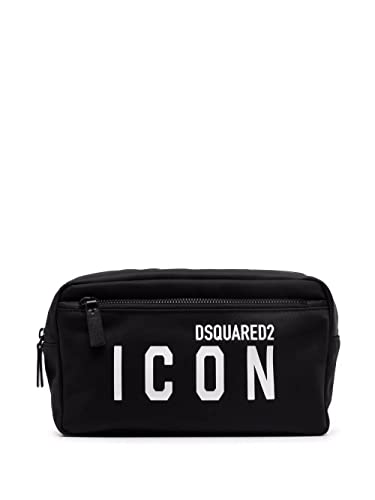 DSQUARED2 Bolso negro con logotipo central