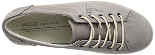 ECCO Soft 2.0 Tie - Zapatillas, Mujer, Gris (2375 Warm Grey), 39 EU