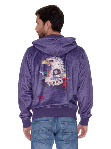 Ed Hardy Sudadera Capucha Púrpura S