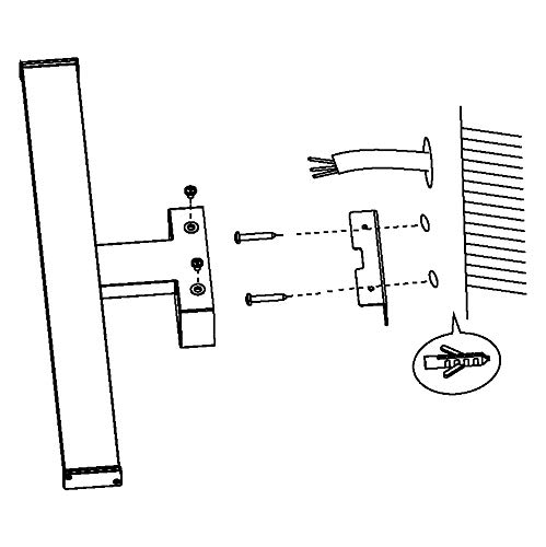 EGLO PANDELLA 1 iluminación de espejos y pantalla , Iluminación de espejos y pantalla , De plástico, Acero, Corriente alterna, 220, 240 V, 50, 60 Hz