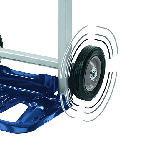 Einhell Carretilla de mano plegable - BT-HT 90. Con capacidad de 90 kg y pala plegable. Bloqueo para empuñadura extensible. Bastidor de aluminio haciéndolo ligero y facilitando su trasporte