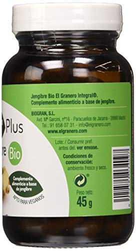 El Granero Integral JENGIBRE BIO 500 mg 90 Caps, 0