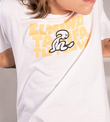 El Niño Tarifa Sweetwear. Camiseta de niños de Cuello Redondo en Color Blanca. Estampado con Logo El Niño en el Pecho (14)