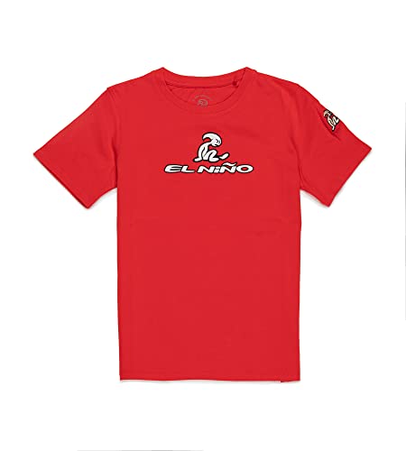 El Niño Tarifa Sweetwear. Camiseta de niños de Cuello Redondo en Color Rojo. Estampado con Logo El Niño en el Pecho (8)