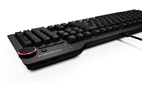 El teclado 4 Professional – Cherry MX Brown teclas – Teclado mecánico (USB) – Apto para juegos – Diseño del Reino Unido – Botón multimedia para control multimedia