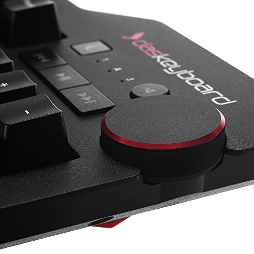 El teclado 4 Professional – Cherry MX Brown teclas – Teclado mecánico (USB) – Apto para juegos – Diseño del Reino Unido – Botón multimedia para control multimedia