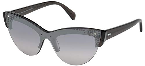 Emilio Pucci EP0083 01C 00 Gafas de sol, Negro (Nero Lucido/Fumo Specchiato), 0 Unisex Adulto