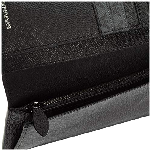 Emporio Armani monedero cartera bifold de hombre nuevo gris