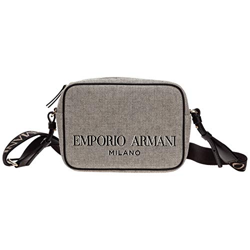 Emporio Armani mujer clutch white - black