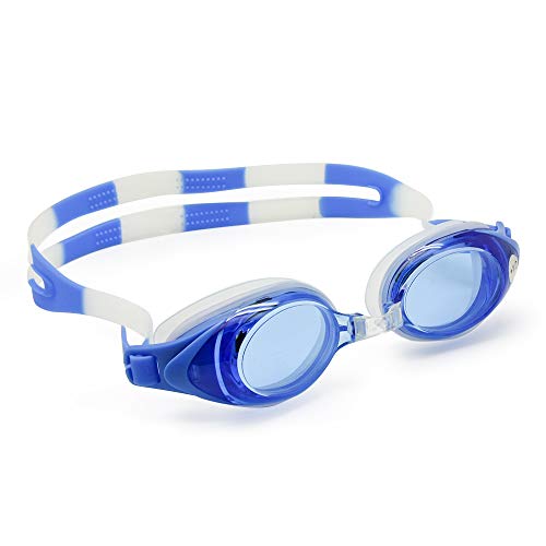 EnzoDate Gafas de natación ópticas para hipermetropía RX de + 1,0 a + 8,0, miopía de -1,0 a -8,0, para Adultos y niños, protección Frente a Rayos Ultravioleta