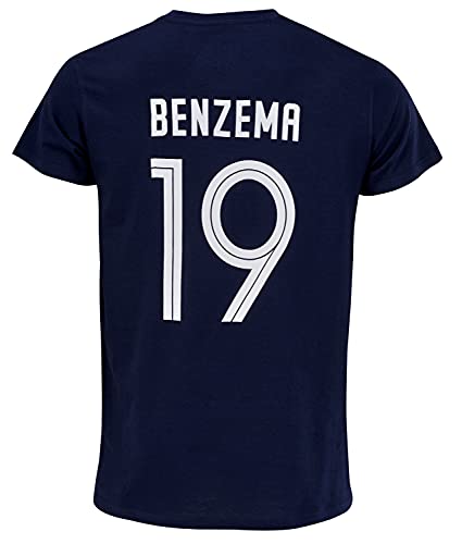 Equipe de FRANCE de football Camiseta FFF – Karim Benzema – Número 19 – Colección oficial para hombre