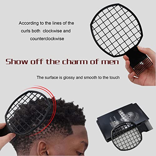 Esponja para Pelo Rizado Afro, Cepillo de Esponja para Cabello y Peine Afro Rizo, Curl Sponge Magic Twist y Twist Comb para Hogar o Peluquería Trenzas y Cabello Rizado de Estilo Africano (B)