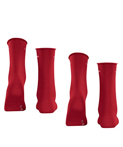 Esprit Basic Pure 2-Pack W SO Calcetines, Rojo (Red Pepper 8074), 35-38 (Pack de 2) para Mujer