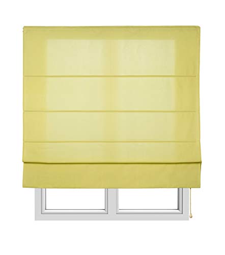 Estores Basic Estor Plegable con Varillas, Tela, Lima, 120 x 175 cm