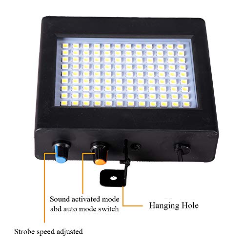 Estroboscopio Atómico Luces LED, 108 piezas Color luz estroboscópica con Control Remoto, Luz Intermitente Súper Brillante, Luces de juego LED discoteca