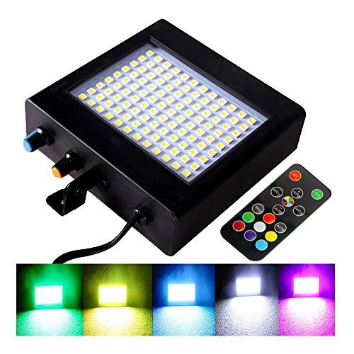 Estroboscopio Atómico Luces LED, 108 piezas Color luz estroboscópica con Control Remoto, Luz Intermitente Súper Brillante, Luces de juego LED discoteca