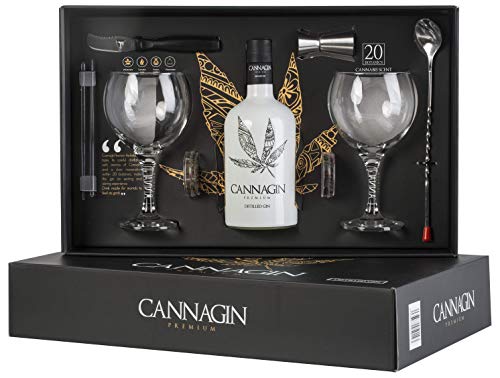 Estuche Cannagin 70cl Ginebra Premium con Aroma de Cannabis