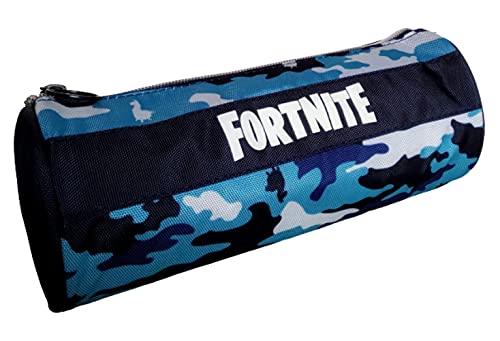 Estuche para lápices Fortnite Camo Fortnite Camouflage Azul 65000