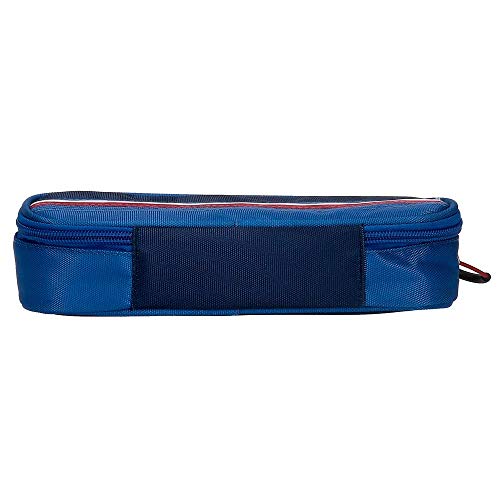 Estuche Pepe Jeans Overlap con Organizador, Azul, 22x5x9 cms