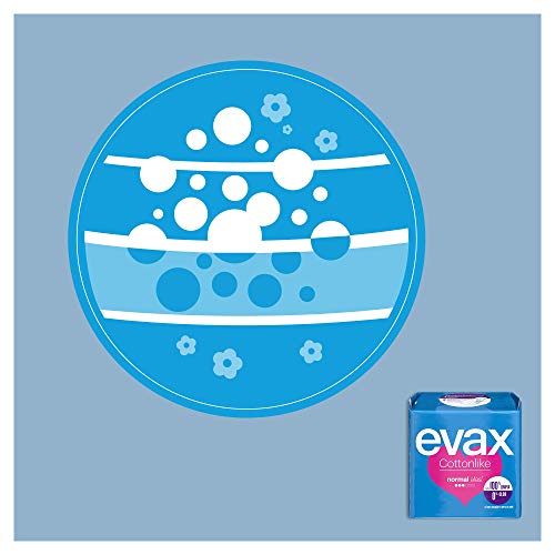 EVAX Cottonlike compresa normal con alas bolsa 16 uds