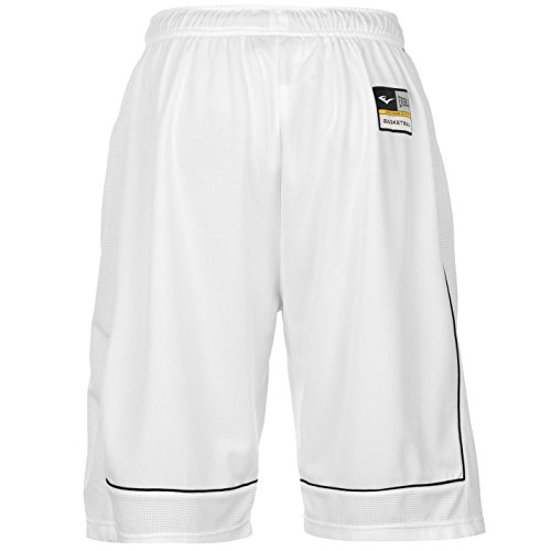 Everlast - Pantalones cortos de baloncesto para hombre, sueltos, ropa deportiva, Todo el año, Hombre, color negro/blanco, tamaño S