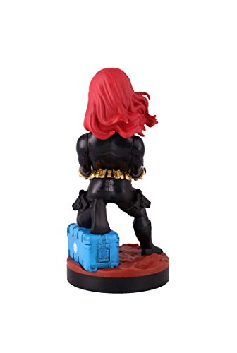 Exquisite Gaming - Exquisite Gaming - Cable guy Black Widow (Viuda negra), soporte de sujeción y carga para mando de consola y/o smartphone Licencia Oficial Marvel