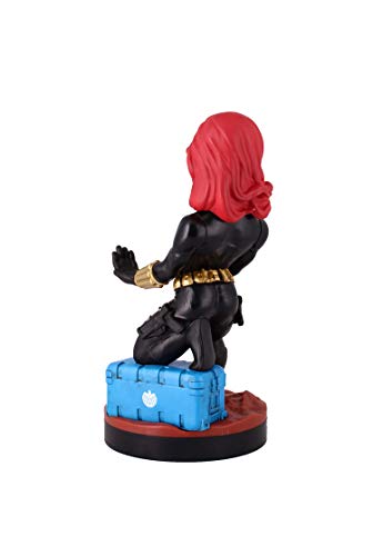 Exquisite Gaming - Exquisite Gaming - Cable guy Black Widow (Viuda negra), soporte de sujeción y carga para mando de consola y/o smartphone Licencia Oficial Marvel