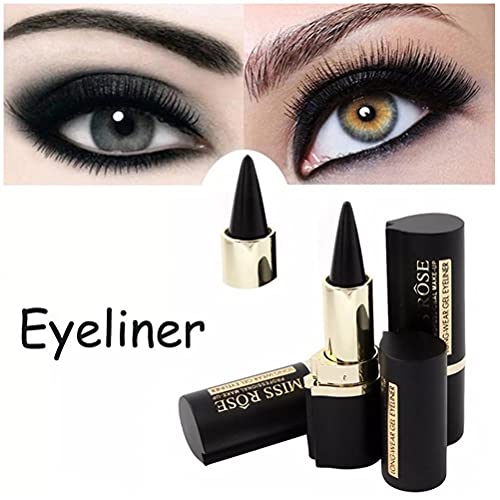 Eye Delicacies Lápiz ， Longwear Gel Negro Delineador de Ojos Pegatinas Eye Delineador Cosméticos con Accesorios de Agua Accesorios Maquillaje Regalos para Mujer Lady Esposa Novias