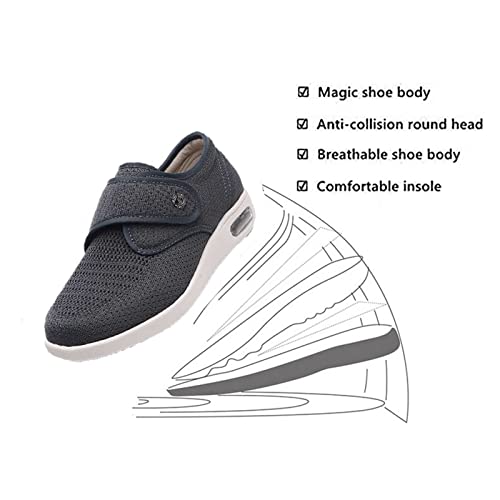 Fascitis plantar Zapatillas para diabéticos Fascitis plantar Alivio del dolor Zapatos para diabéticos Anchos extendidos Zapatos ortopédicos para caminar para hombres