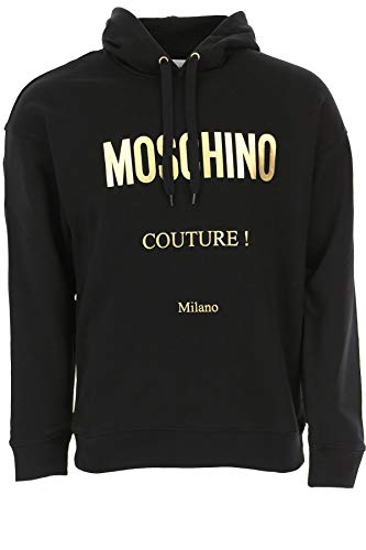 Felpa Moschino in Cotone Uomo MOSCHINO cod.1731 BLACK SIZE:44