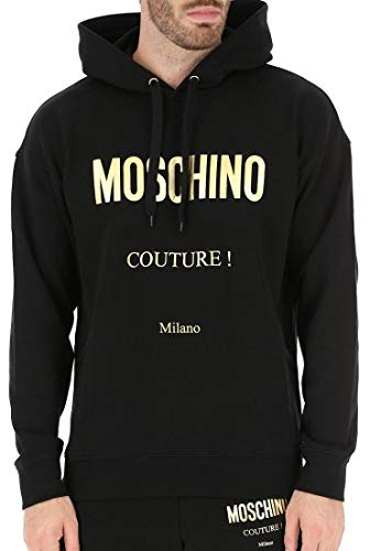 Felpa Moschino in Cotone Uomo MOSCHINO cod.1731 BLACK SIZE:44