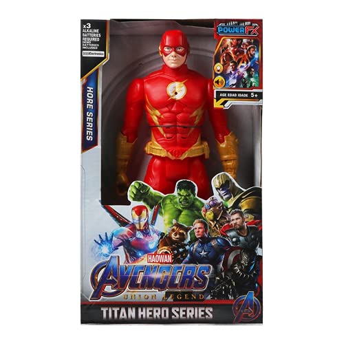 Figuras de acción de superhéroes, Hulk, Iron Man, Thor, Los Vengadores de Marvel, 12/30cm, Modelo de Figura de acción, Juguetes para niños, (Flash with Box)