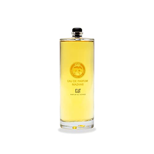 FiiLiT parfum du voyage Agua de perfume Natural MAZHAR ATLAS, RECARGA, Mixta, Neroli Flor de Naranjo Oriental, para unisex, 100 ml 5.5 x 13 x 5