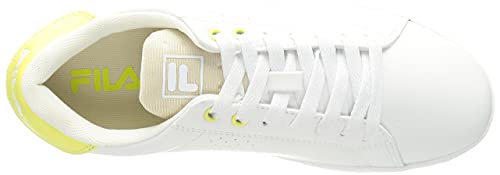 FILA Crosscourt 2 NT wmn Zapatilla para Mujer, Blanco (White/Sunny Lime), 40 EU