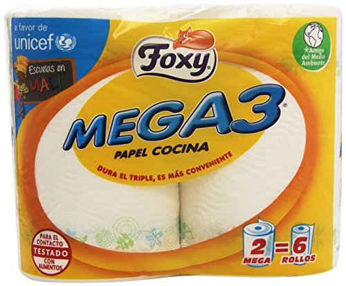 Foxy – Mega3 – Papel Casa – 2 Paquetes De 2 Unidades) [4 unidades]