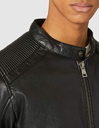 Freaky Nation Good Move-fn Chaqueta de Piel, Negro, M para Hombre