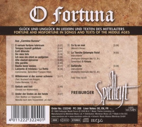 Freiburger Spielleyt - O Fortuna